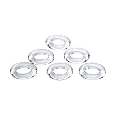 a set on 6 rings in a triangle shape that are used for ball stretching