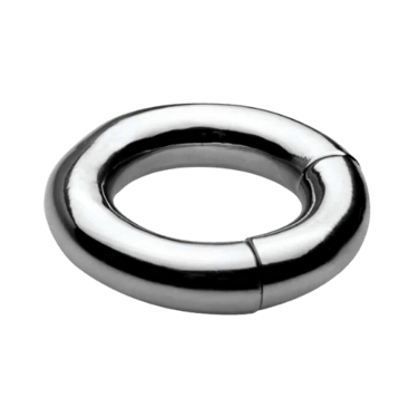 a silver metal stainless steel magnetic ball stretcher