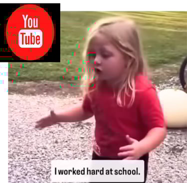 girl telling her father she worked so hard at school and need to stop being crancky video