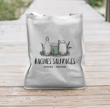 Branding Racines Sauvages - Soleado studio - graphiste Liège