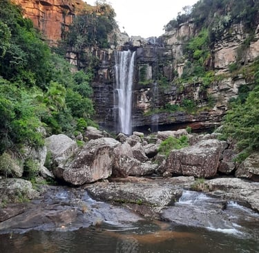 Push Falls seem to come straight out of a rock