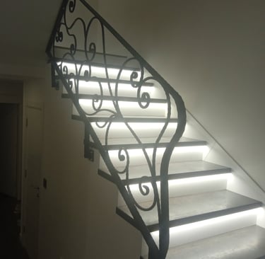 Kovani gelender Kragujevac, izrada, farbanje, montaza