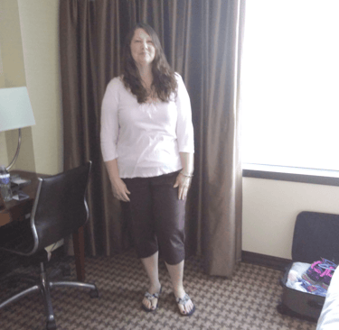 Me before receiving coaching for weight loss, health and nutrition, and fitness.