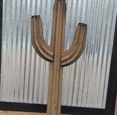 catus tiki torch decor