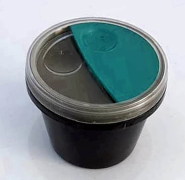 Final product of injection molded disposable sauce container, designed by Koorosh Shojaei, 2