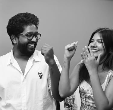 Matching heart tattoos for a couple on wrists at Dudo’s Tattoos in Hyderabad