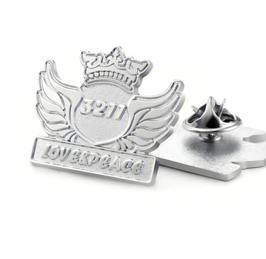 a pin badge on a lapel pinback