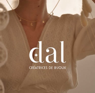 Identité visuelle pour DAL Créations – Bijoux artisanaux éthiques