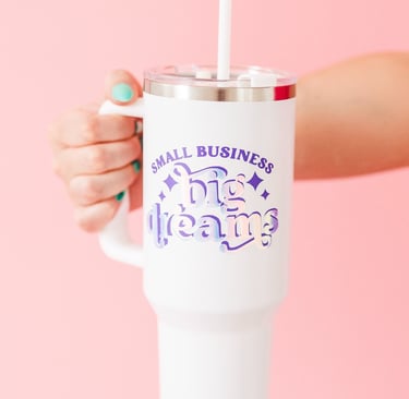 custom cup, tumbler, Stanley cup, small business