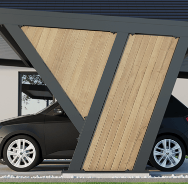 Panel z drewna naturalnego lub kompozytowego