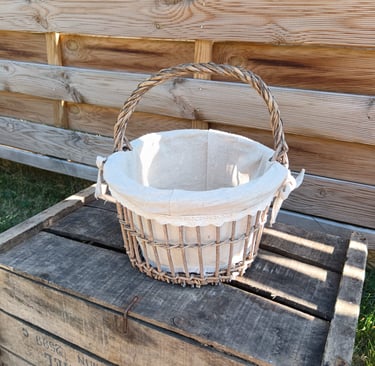 panier en osier rond