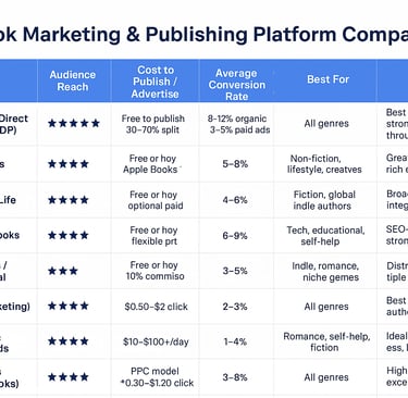 e-book marketing platform comparision