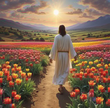 a woman holding a book and a bouquet of flowers