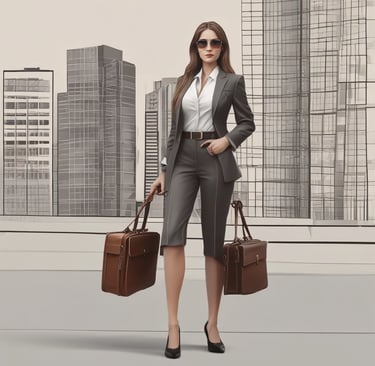 woman in black blazer and white dress shirt