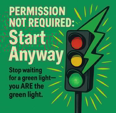 a green light shining brightly colored in the background