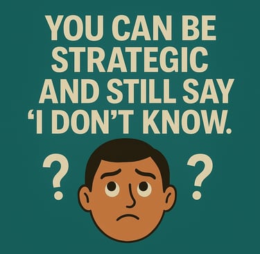a man with a questionnaired about his strategy