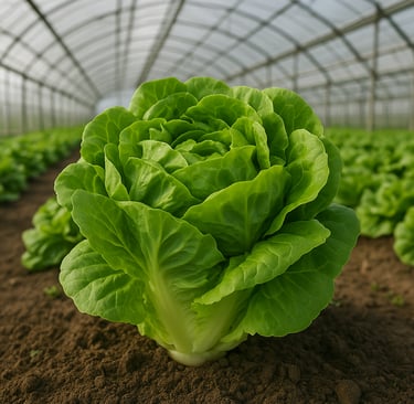 a large green leafy plant in a greenhouse