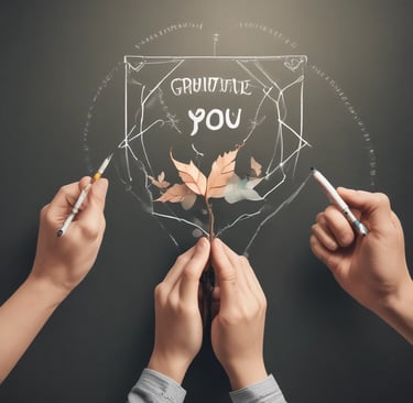 woman in green and yellow floral dress with brown and green floral scarf