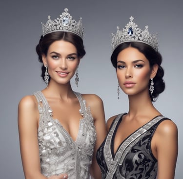 Woman wearing a crown and sash