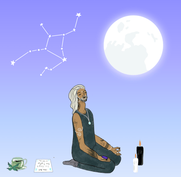 Ritual de luna llena en virgo