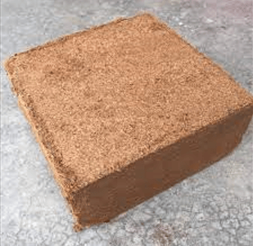 Cocopeat block exported from Indonesia for agricultural and horticultural use