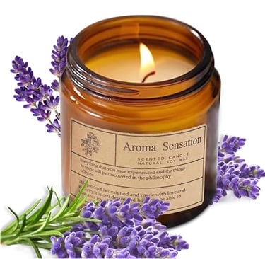 ARCASA organic coconut vanilla aromatherapy candle