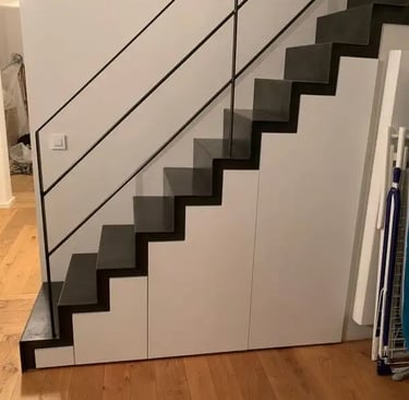 aménagement sous escalier sur mesure Belgique