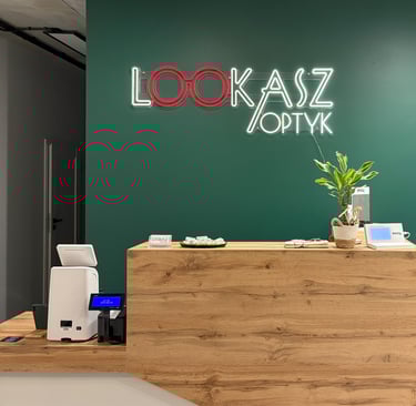 Wnętrze salonu LOOKASZ OPTYK