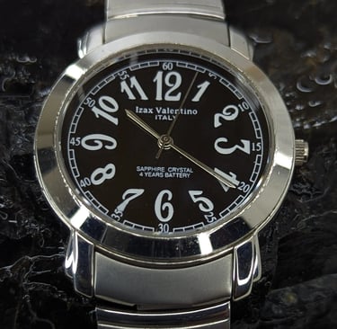 Izax Valentino Italy Watch with black Background