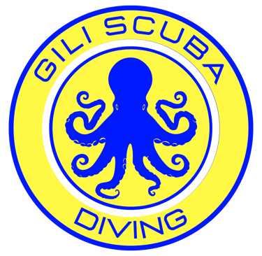 Official Gili Scuba Diving logo, your boutique dive center on Gili Trawangan, Indonesia.
