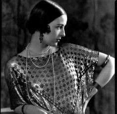 Elegant Mrs Paul Abbott in Assuit dress 1924