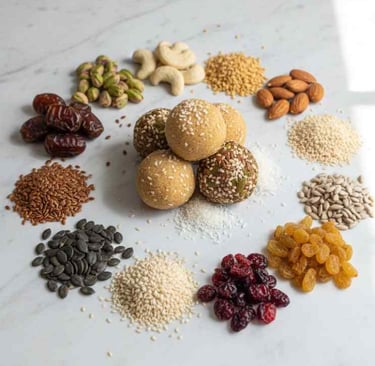 ingrideint we used to make our laddus