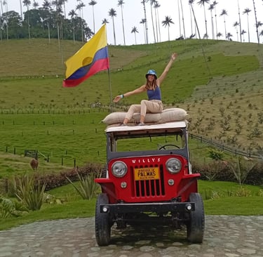 jeep willys a Valle del Cocora
