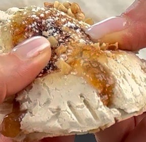 Sweet focaccia - Soft sweet focaccia filled with fig jam