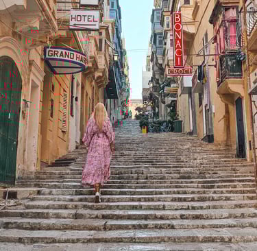 valletta stairways street