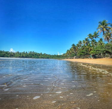 Praia Cueira, Ilha de Boipeba. Refúgio do Sagrado. Eventos e hospedagem