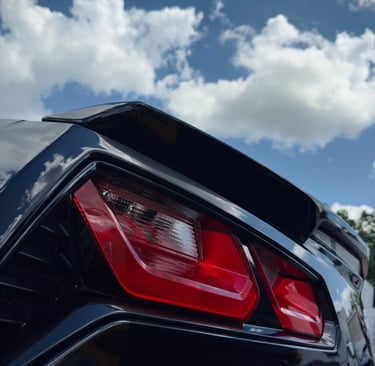 Corvette Paint Correction cargo collision center