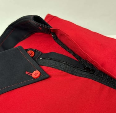 a pillowcase in shirt design with zipper