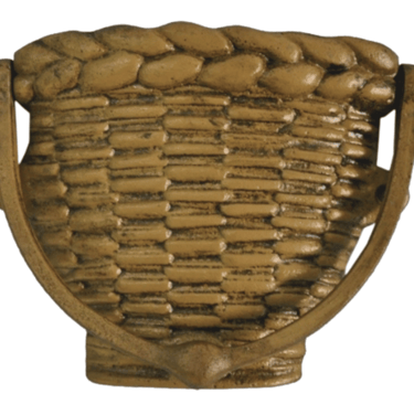 a basket weaved basket with a basket weave