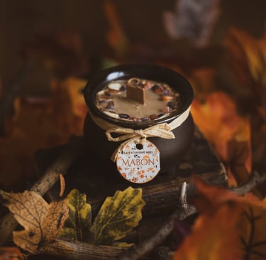 Bougie en forme de chaudron