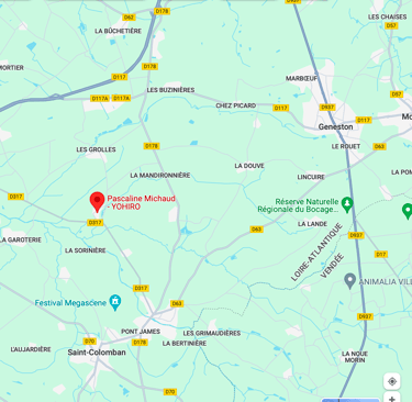 emplacement YOHIRO au 24 bis RIMANS 44310 SAINT COLOMBAN