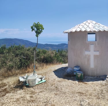 Walk to Monastery Elias Corfu Villa Olivia Pentati