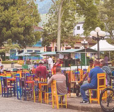 El Libertador Principal Parque in Jardín, Colombia