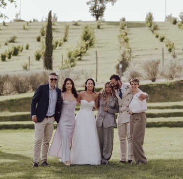Francesco Margaretini Wedding planner in a wedding at a villa in Italy