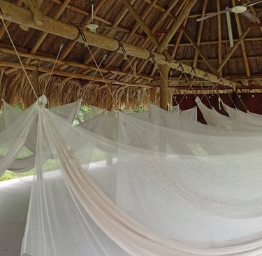Campeggio con amache nel Parque Nacional Tayrona
