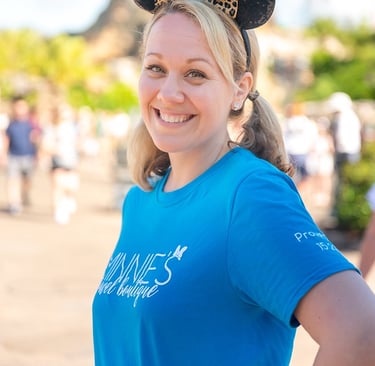 Emily Brisson pictured at Disney's Animal Kingdom® Park.