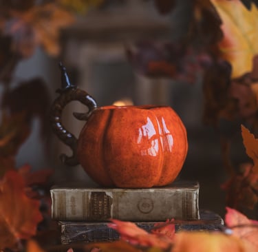 Tasse en forme de citrouille