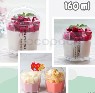 Dessert Pudding Cake Plastic Cup