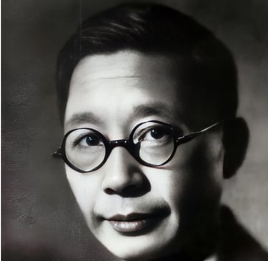 Photo of Lao She writer.