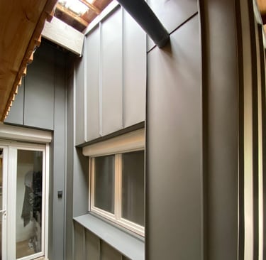 bardage metal maison